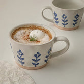 Blue Retro Ceramic Mug